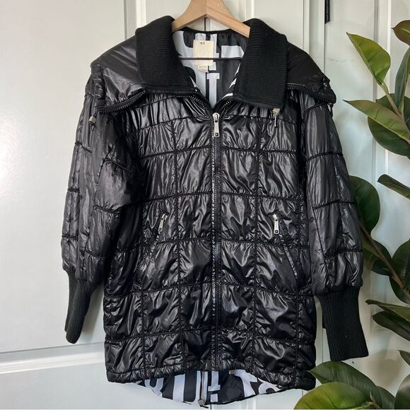 Diesel black puffer jacket womens size xxs medium